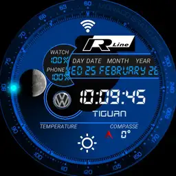 VW R-line Blue
