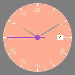 Roman numeral watch