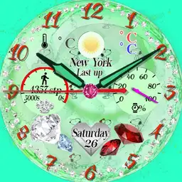 jewelry emerald face for tab