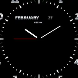 Chrome analog clock