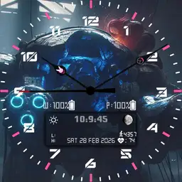 D.VA MEKA theme interactive watchface French version