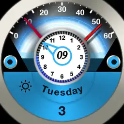 light blue 180 degrees seconds