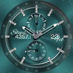 Turquoise metal look with color switcher