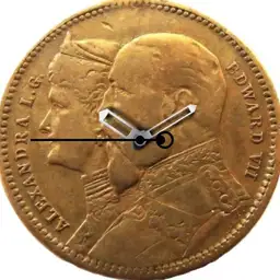 Brass, Edward VII and Alexandra, Britain, 1901