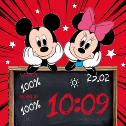 Mickey and Minnie Mouse