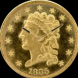 1835 Classic Head Gold Quarter Eagle