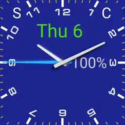 analog digital blue with numbers dj