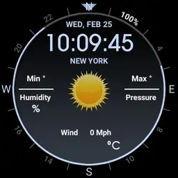 BW Weather Circle Mph