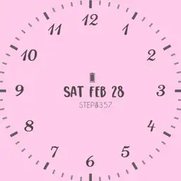 Classic pink clock