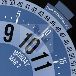 True American #2 Dial w/ Transparent Logo