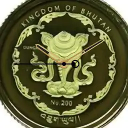 Gold, Bhutan, 200 Ngultrum, WBH, Korea, 2010
