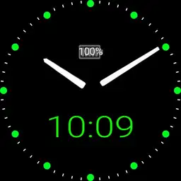 my clock green