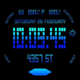 SPORT DIGITAL WATCH FACE