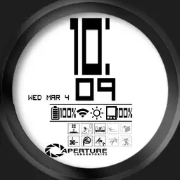 Portal game Level marker watch face