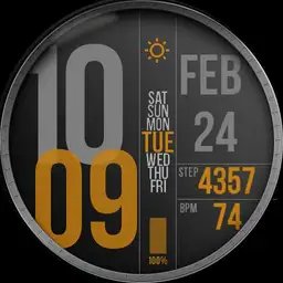 Digital minimal watch