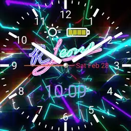 Neon light animated