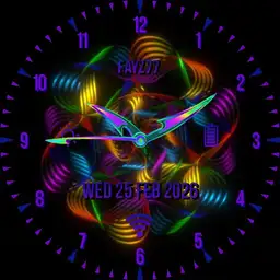 Bright rainbow colours in motion. Copy
