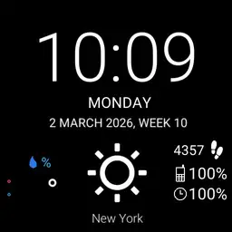 Blackground watch Weather Steps Copy