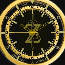 Zelda Gold Watch Black