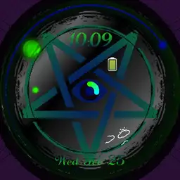 green pentagram
