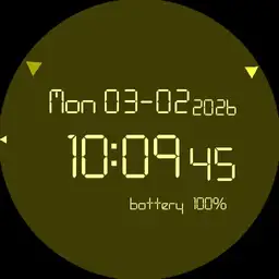 LED font YELLOW