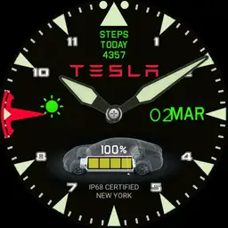 Tesla Model S Pilot Style Watch
