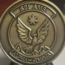 Bronze Challenge Coin 821st AMS