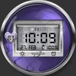 Digital Face with Weather Ucolor Deutsch HR. Step