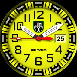 luminox G diver yellow