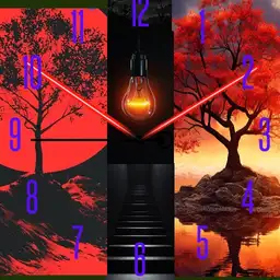 STEP LIGHT TREES