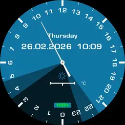 24h Analog Clock