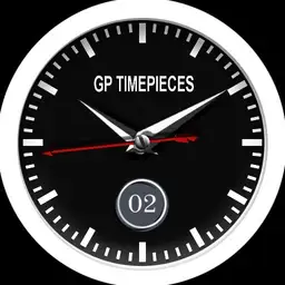 BLACK WHITE FACES16BW STATION CLOCK