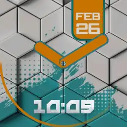 elegant orange watchface