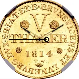 Gold, George III, Duke of Brunswick, 1814