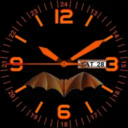 Orange on black. high visibility Copy