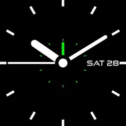 Battery indicator analogue watch