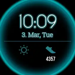 blue glow