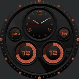 V1 Single Face Circle Black