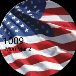 Wavy USA flag
