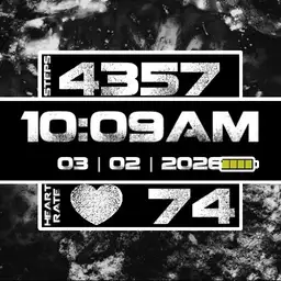 STAY FIT Black and White