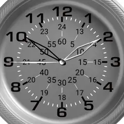 gray 12/24 dials