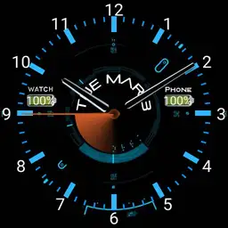 analog blue clock Copy
