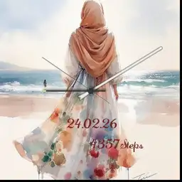 Hijabi at Beach