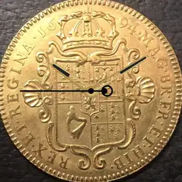 Gold, UK, William and Mary, 5 Guineas, 1694