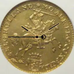 Gold, Belgian Confederation, 1751,14 Gulden