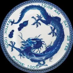 Blue Dragon Plate
