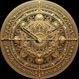 Brute EMBROIDERY I Minimalistic Luxury Gold Watch