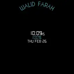 Maximum Battery Saver White Cyan AOD