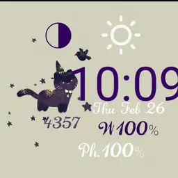 purple witch cat