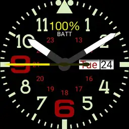 Military style Watch basic with date/calendar
